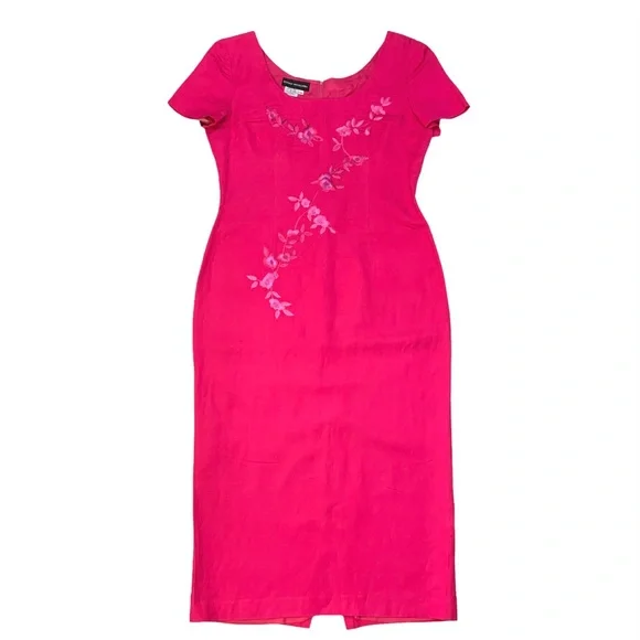 Donna Morgan | Dresses | Y2k Vintage 9s Button Back Sheath Dress | Poshmark